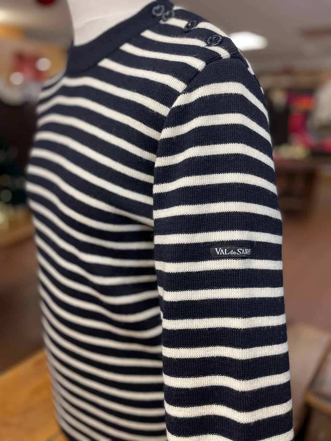 Pull marin rayé en laine vierge - Côtier – Image 2