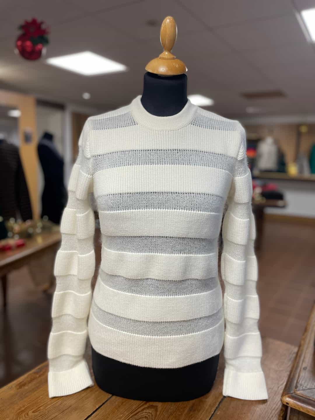 Pull rayé mérinos et mohair - Kaikoura – Image 2