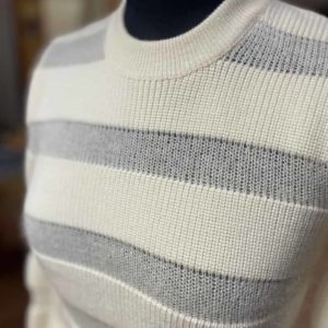 Pull rayé mérinos et mohair - Kaikoura